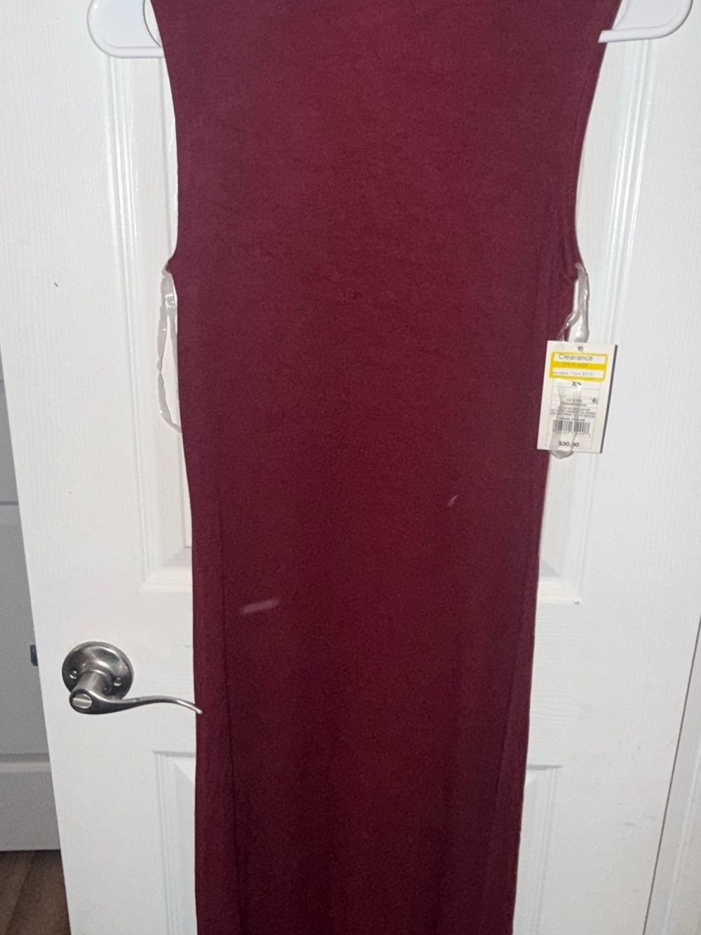 a new day Sleeveless Burgundy Maxi Dress